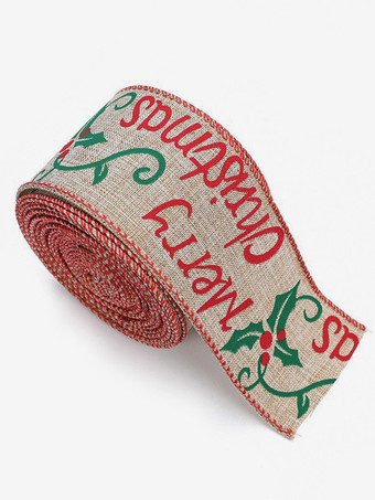 カーキ アクセサリークリスマスレッドポリエステル繊維クリスマスパターンクリスマスホリデーコスチューム