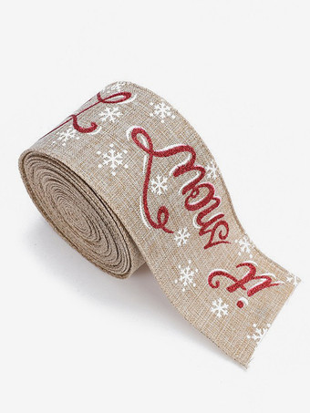 ホワイト アクセサリークリスマスレッドポリエステル繊維クリスマスパターンクリスマスホリデーコスチューム