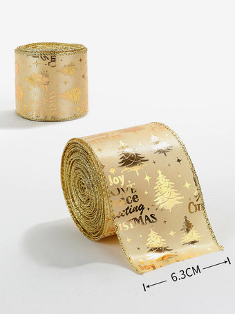 ゴールドアクセサリー クリスマス ゴールド ポリエステル繊維 クリスマス パターン クリスマス ホリデー コスチューム