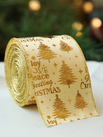 アクセサリー クリスマス ゴールド ポリエステル繊維 クリスマス パターン クリスマス ホリデー コスチューム