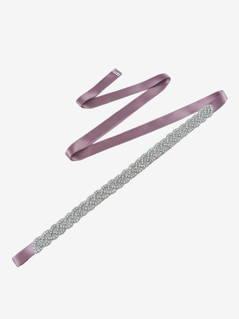 グレープ花嫁ベルト シルバー ダイヤモンド ベルト