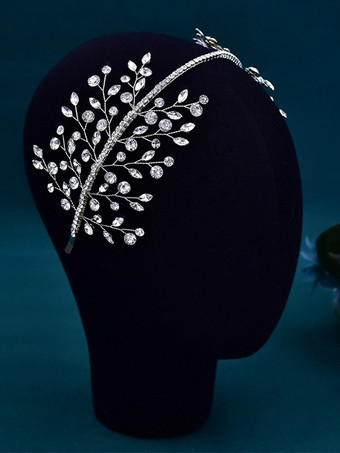 かぶと ウェディング帽子 ラインストーン ブライダル ヘアアクセサリー