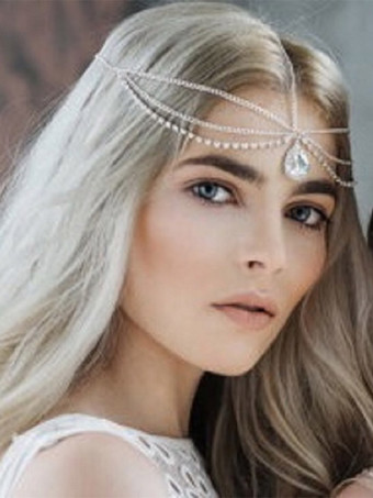 ウェディング ヘッドピース 帽子 ラインストーン ブライダル ヘアアクセサリー