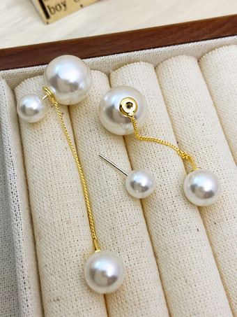 ブライダル イヤリング イミテーション パール メタル ピアス ブライダル ジュエリー