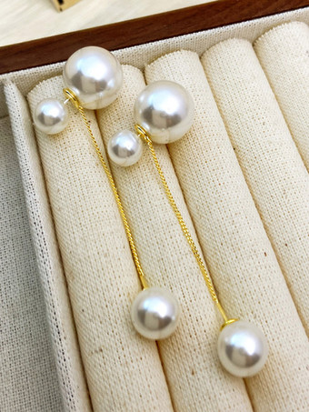 ブライダル イヤリング イミテーション パール メタル ピアス ブライダル ジュエリー