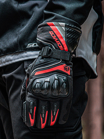 Guantes para montar en motocicleta cálidos resistentes al desgaste anticaídas impermeables para carreras ciclismo escalada senderismo guantes para ciclista con dedos completos