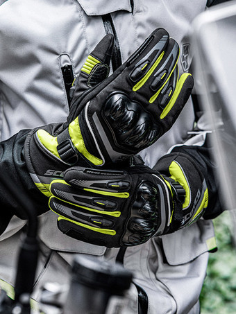 Guantes para montar en motocicleta cálidos resistentes al desgaste anticaídas impermeables para carreras ciclismo escalada senderismo guantes para ciclista con dedos completos