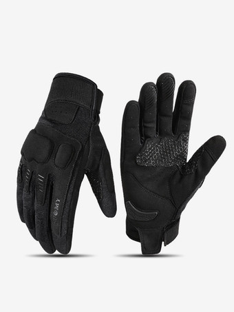 negro Guantes de motociclista de malla retro macaron para motocicleta guantes anticaída para ciclismo carreras escalada y senderismo
