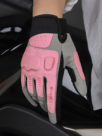 Guantes de motociclista de malla retro macaron para motocicleta guantes anticaída para ciclismo carreras escalada y senderismo