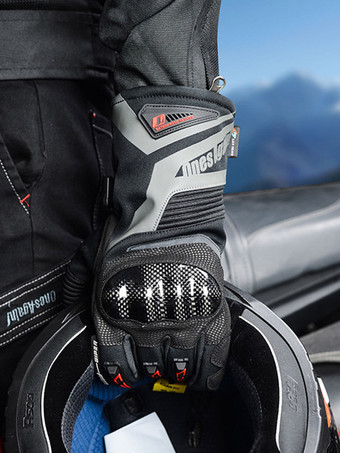 Motorrad-Reithandschuhe Herren lang wasserdicht winddicht für Motorrad Rennen Radfahren Klettern Wandern