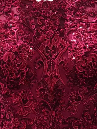 ブライダルマザードレス ジュエルネック 半袖 シースアップリケ 結婚式のゲストドレス