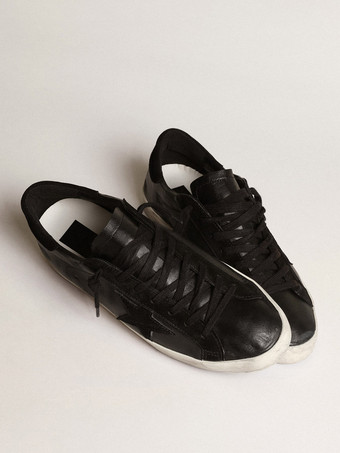   Zapatillas skate negras Zapatillas bajas con cordones y estampado de estrellas para hombre