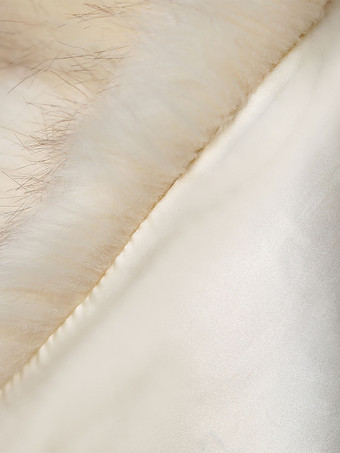 ウェディングラップ エクリュ ホワイト トップス フェイクファー ブライダル カバーアップ