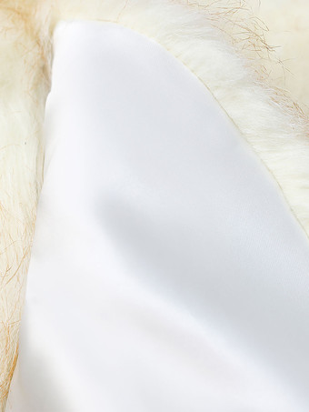 ウェディング ラップ ベージュ トップス フェイクファー ブライダル カバーアップ