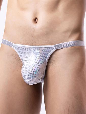 Male Sexy Panties Thong Lycra Spandex Hunter Green Men's Lingerie -  Milanoo.com