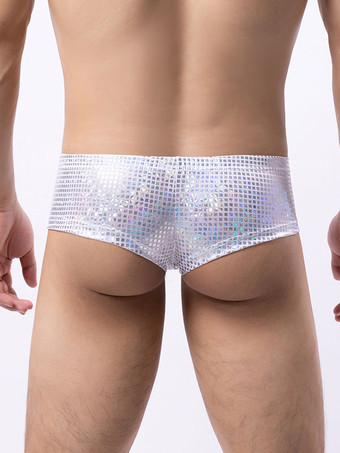 セクシーなパンティー男性用黒ポリエステルブリーフ服メンズランジェリー