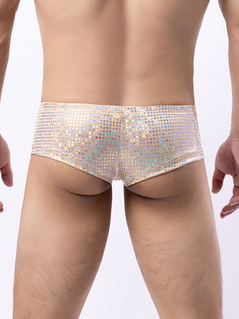 セクシーなパンティー男性用黒ポリエステルブリーフ服メンズランジェリー