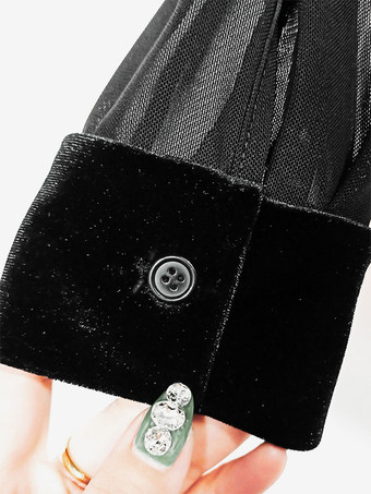 ラテンダンス社交衣装黒男性のポリエステルセクシーなラテントップスダンスウェア