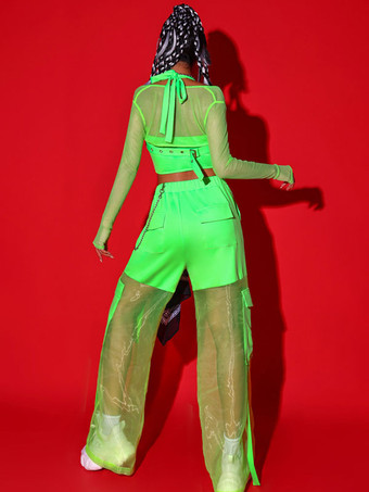 ジャズダンス衣装女性用ポリエステルパンツトップダンスウェア