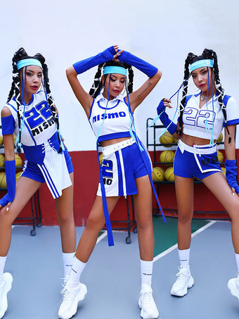 ジャズダンス衣装女性用ポリエステルトップパンツダンスウェア