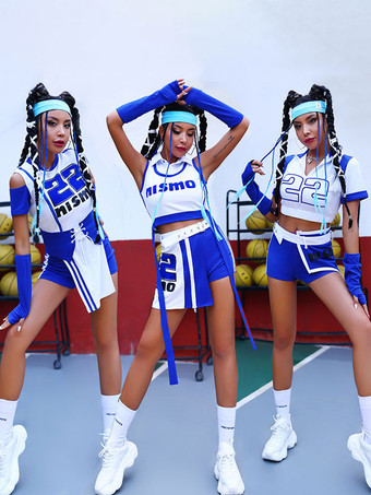 ジャズダンス衣装女性用ポリエステルトップパンツダンスウェア