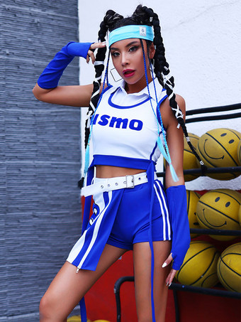 ジャズダンス衣装女性用ポリエステルトップパンツダンスウェア