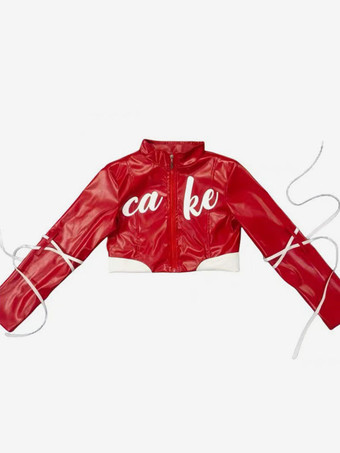 レッド ジャズダンス衣装女性用ポリエステルトップパンツダンスウェア