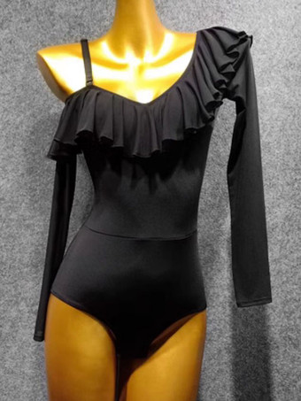 ラテン ダンス ドレス ブラック 女性用 ポリエステル ジャンプスーツ セクシー ラテン ダンサー ダンスウェア