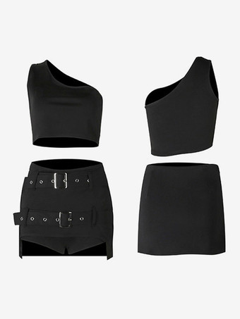 ジャズダンス衣装女性用ポリエステルトップパンツオーバーコートダンスウェア