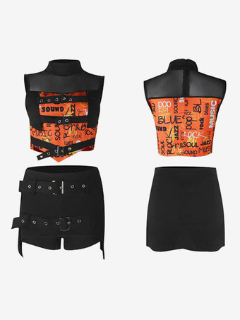 ジャズダンス衣装女性用ポリエステルパンツトップダンスウェア