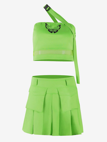 ジャズダンス衣装女性用ポリエステルトップパンツダンスウェア