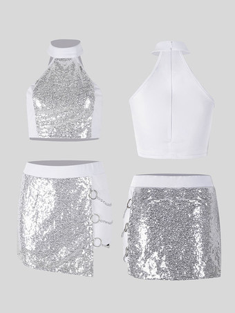 ジャズダンス衣装女性用ポリエステルパンツトップダンスウェア