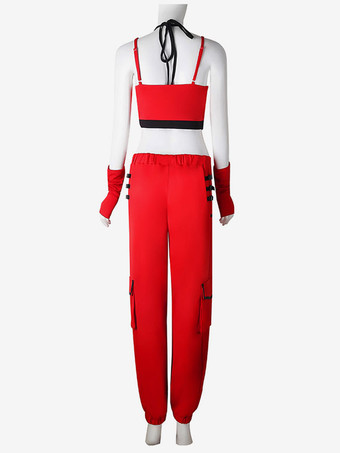 ジャズダンス衣装女性用ポリエステルトップパンツダンスウェア