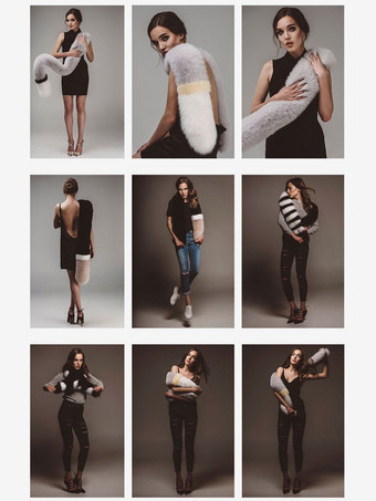 フェイクファースカーフ女性のためのカラーブロックイミテーションフォックスファーアクセサリー