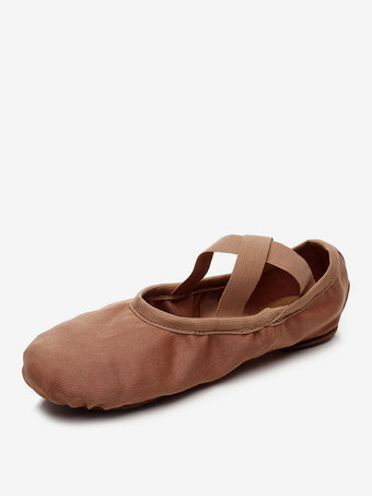 バレエ ダンス シューズ ボーイズ キャメル クローズド トゥ ダンス シューズ