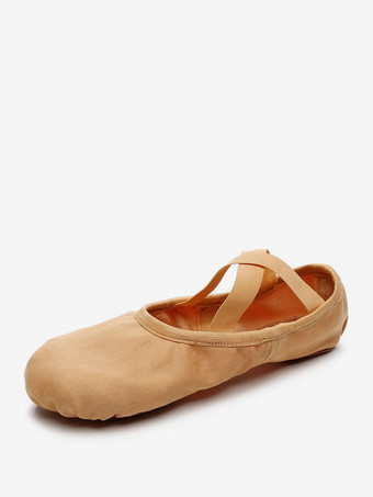 バレエ ダンス シューズ ボーイズ キャメル クローズド トゥ ダンス シューズ