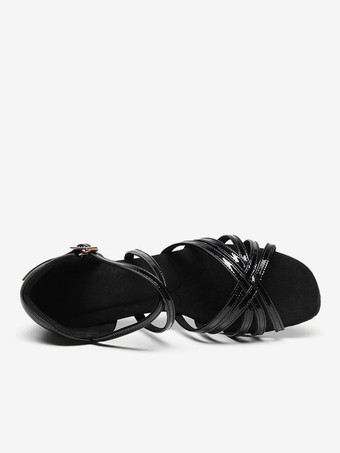 ラテン ダンス シューズ ホワイト ピープ トゥ ダンス シューズ