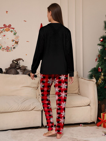 クリスマス マッチング ファミリー パジャマ スノーフレーク ヘラジカ 子供用 大人用 パジャマ