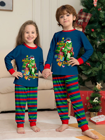 マッチングファミリークリスマスパジャマ 大人用 子供用 コットン クリスマスパターン