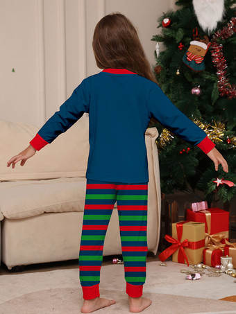 マッチングファミリークリスマスパジャマ 大人用 子供用 コットン クリスマスパターン