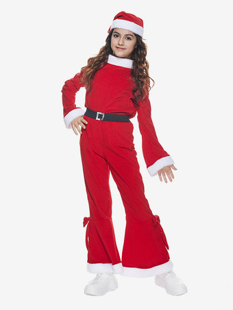 キッドクリスマスガールサンタコスプレ衣装