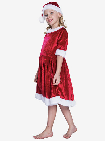 キッドクリスマスガールコスプレリトルレッドドレス