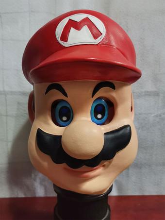 La maschera cosplay di Mario per il cosplay del film di Super Mario Bros 