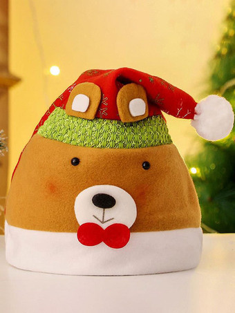 ライトブラウンユニセックス クリスマス アクセサリー ファイバー クリスマス トナカイ ハット