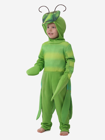 キッズハロウィンコスチューム グリーンマントデア 動物コスチューム