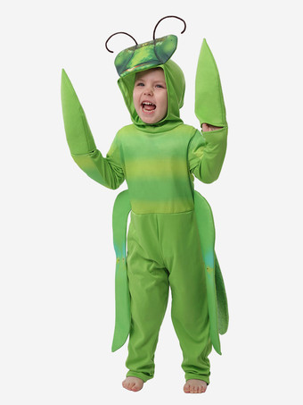 キッズハロウィンコスチューム グリーンマントデア 動物コスチューム