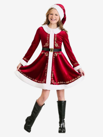 Red+WhiteKid Christmas Cosplay Santa Claus Cosplay Costumes
