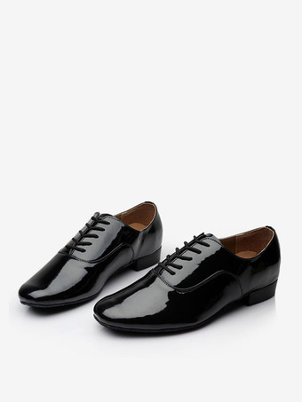 社交ダンスシューズ メンズ チャンキーヒール