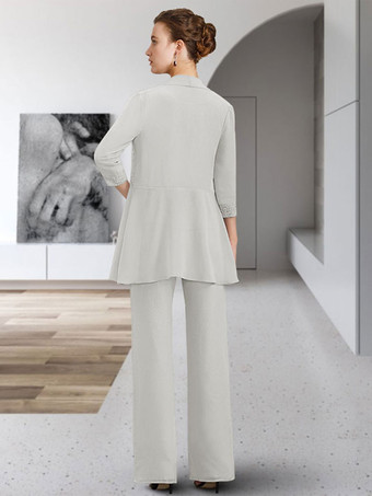 パーティードレス花嫁の母のためのジュエルネック七分袖シースレース床長さのゲストドレス結婚式のための