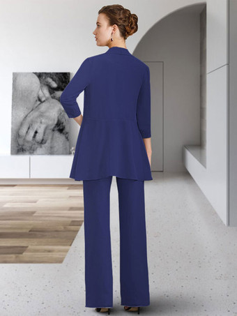 パーティードレス花嫁の母のためのジュエルネック七分袖シースレース床長さのゲストドレス結婚式のための